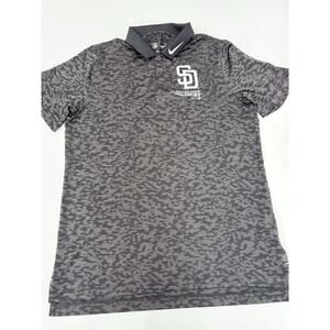 Nike San Diego Padres Dri-FIT Polo Shirt | MLB Genuine | Size M | Black Camo